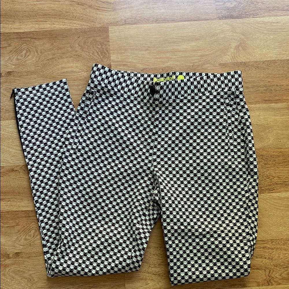Betabrand skinny leg cat print pencil dress yoga pants